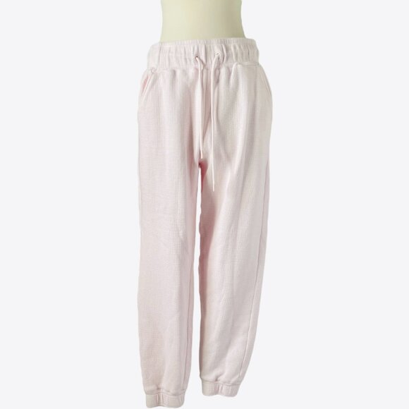 Negative Waffle Knit Jogger Pants Pink Lounge Sweatpants Size S - Picture 6 of 6